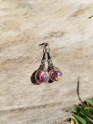 Boucles d'oreilles Amour - argenté – Image 2