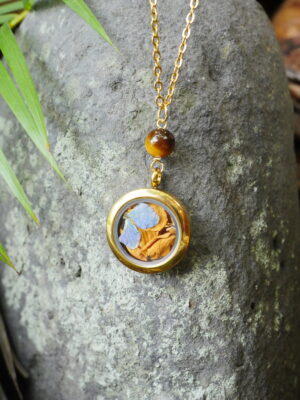 Collier Confiance - médaillon doré
