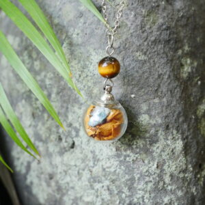 Collier Confiance - sphère argenté