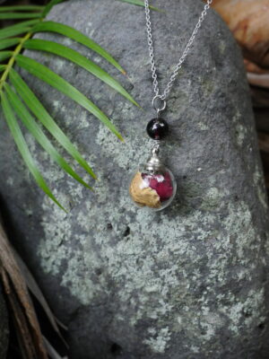 Collier Féminin sacré - sphère argenté – Image 2
