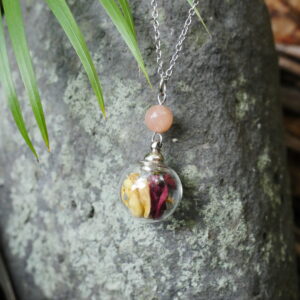 collier sphère argenté fertilité