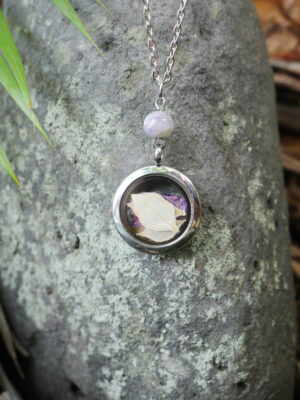 Collier Guérison - médaillon argenté – Image 2