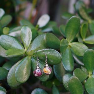 fertilité boucles d'oreilles argentées sphères ajonc et epika