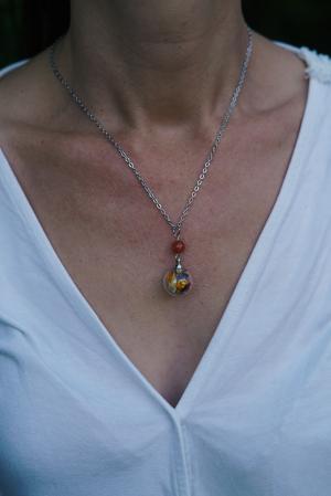 Collier Fertilité - sphère argenté – Image 2