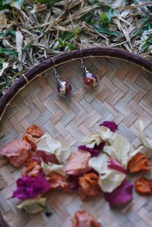 Boucles d'oreilles Abondance - argenté – Image 2