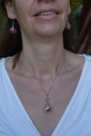Collier Abondance - sphère argenté – Image 5