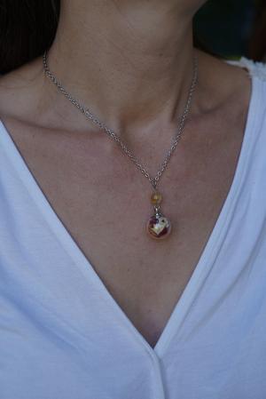 Collier Abondance - sphère argenté – Image 4