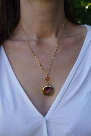 Collier Abondance - médaillon doré – Image 2