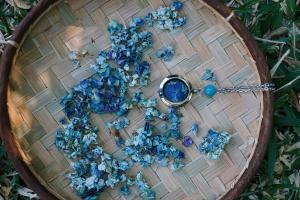 Collier communication avec hortensia