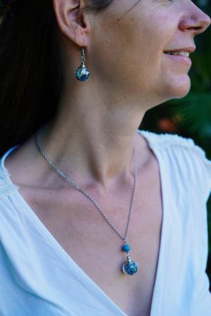 Collier Communication - sphère argenté – Image 6