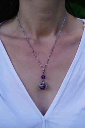 Collier Sérénité - sphère argenté – Image 2