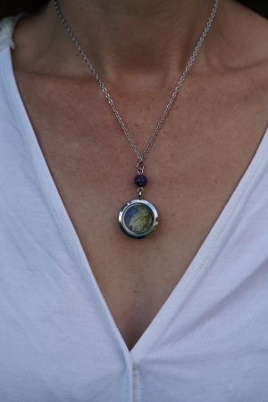 Collier Guérison - médaillon argenté – Image 5