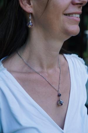 Boucles d'oreilles Amour - argenté – Image 5