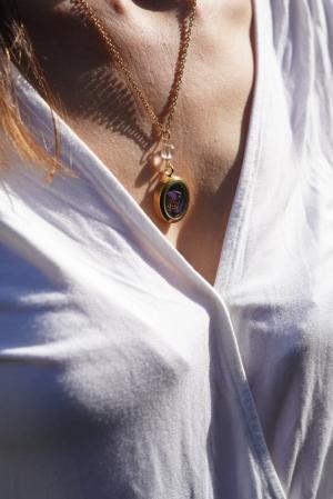 Collier Connexion - médaillon doré – Image 5