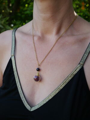 Collier Féminin sacré - sphère - doré – Image 4