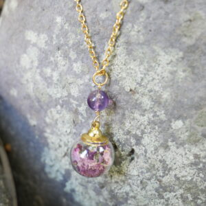 collier sphère doré Sérénité
