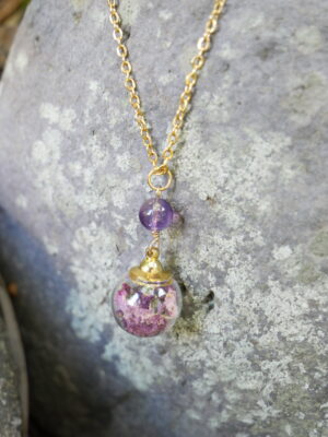 collier sphère doré Sérénité