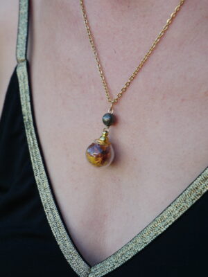 Collier Succès- sphère doré – Image 2